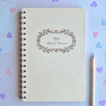 Personalised Floral Notebook, 3 of 3
