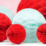 Red Honeycomb Party Decorations, thumbnail 4 of 4