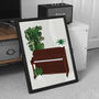 Piano Houseplant Print | Instrument Music Poster, thumbnail 7 of 10