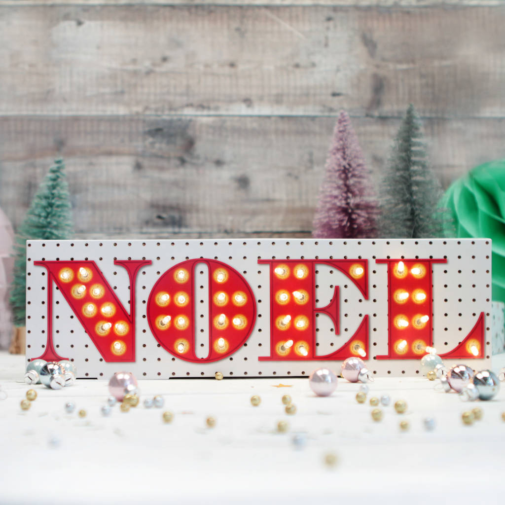 Christmas Led Noel Light Decoration By Postbox Party