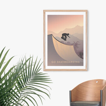 Go Skateboarding Travel Poster Art Poster, 4 of 8