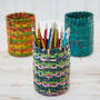 Recycled Newspaper Round Pencil Holder, thumbnail 4 of 11