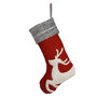 Personalised Reindeer Knit Christmas Stocking, thumbnail 3 of 4