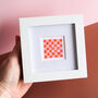 Love You Mum Checkerboard Mini Art Print, thumbnail 1 of 11