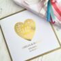 Love Heart Personalised Engagement Card, thumbnail 3 of 5