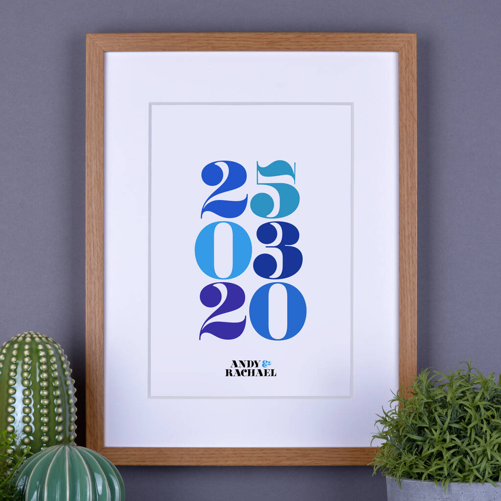 Personalised Important Date Print, 1 of 11