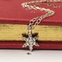 Christmas Snowflake Sterling Silver Necklace, thumbnail 1 of 8