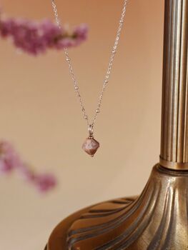 Aurora Rhombus Ocean Agate Necklace, 6 of 12