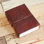 Indra Celtic Closed Triskelion Symbol Leather Journal, thumbnail 2 of 9