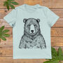 Grizzly Bear Men's Organic T Shirt, thumbnail 5 of 6