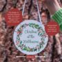 Personalised Christmas At The Surnames Hanging Metal Sign, thumbnail 2 of 2
