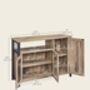Storage Cabinet Sideboard Buffet Table With Three Doors, thumbnail 2 of 8