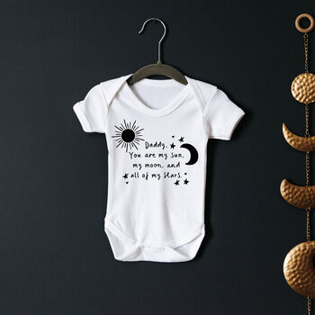 Matching Daddy And Me Sun, Moon Stars T Shirt Set, 6 of 9