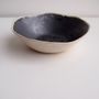 Handmade Mini Ceramic Soap Dish Black + Cream, thumbnail 3 of 7