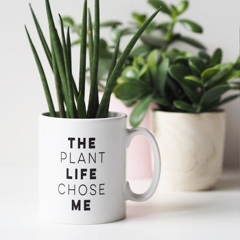 The Plant Life Chose Me Plant Lovers Mug Gift, 5 of 5