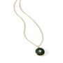 Gold Plated Forest Green Enamel Locket Necklace, thumbnail 2 of 5