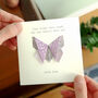 Bereavement Butterfly Origami Card, thumbnail 2 of 4