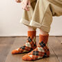 Extra Thick Argyle Check Wool Socks For Men, thumbnail 8 of 12