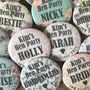 Personalised Floral Vintage Hen Night Badges, thumbnail 4 of 4