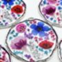 Statement Earrings With Colourful Flowers In Silver, thumbnail 8 of 12