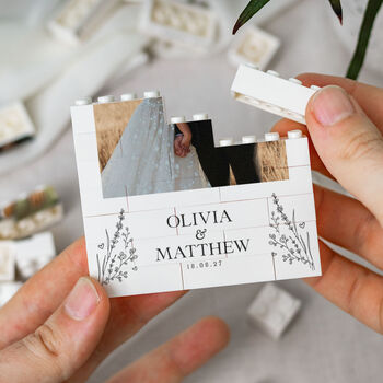 Personalised Wedding Photo Print Block For Couple, 5 of 10