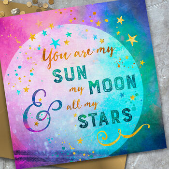 'You Are My…' Moon And Stars Card, 2 of 2
