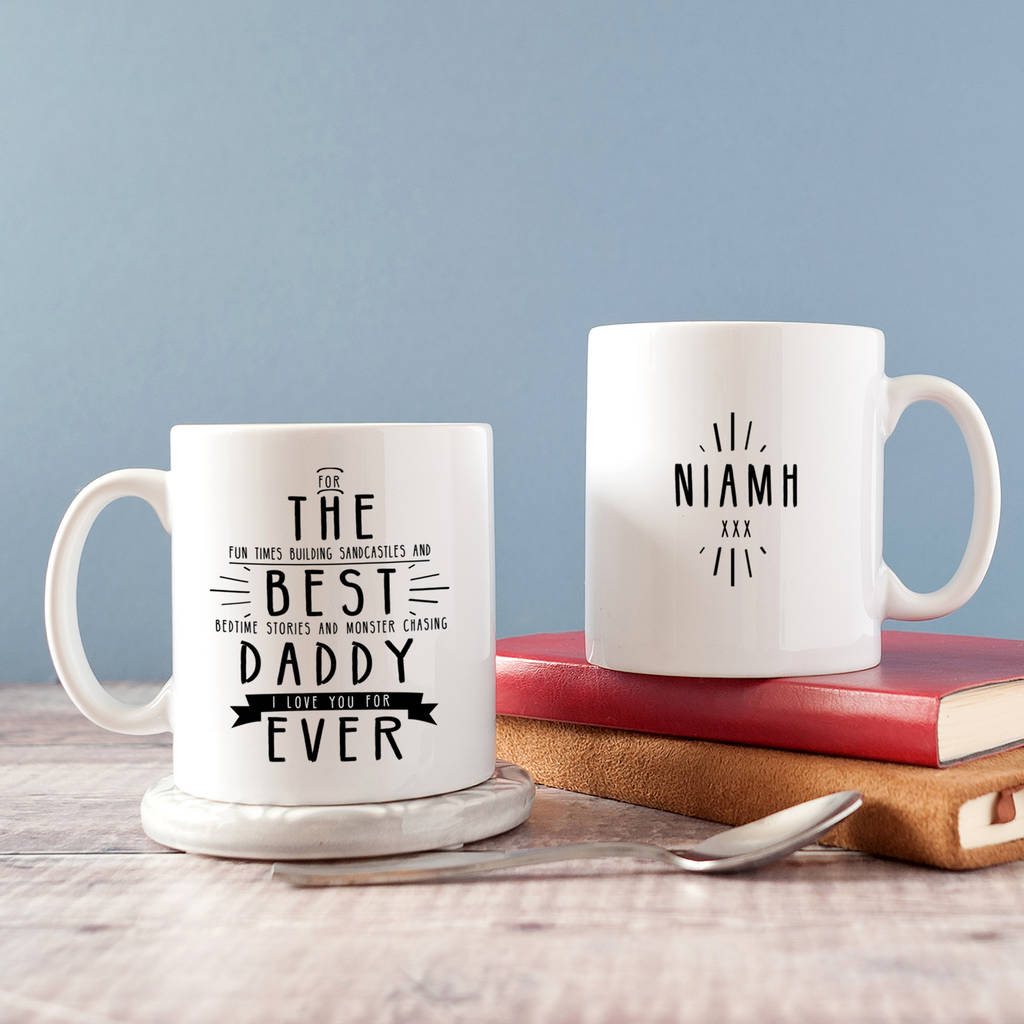 personalised 'best daddy ever' secret message mug by the little picture ...