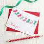 Christmas Stocking Thank You Cards, thumbnail 1 of 8