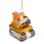 Gold Bulldozer Christmas Bauble, thumbnail 2 of 2