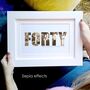 Personalised 40th Forty Birthday Photo Gift, thumbnail 4 of 9