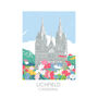 Lichfield Cathedral Art Print, thumbnail 3 of 3