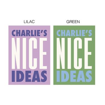 Personalised Nice Ideas Notebook, 7 of 8