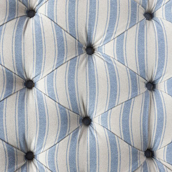Saskia Blue Ticking Stripe Ottoman, 3 of 4