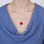 Poppy Red Flower Pendant Necklace, thumbnail 1 of 4