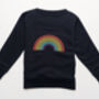 'Dreamer' Rainbow Embroidered Children's Sweatshirt, thumbnail 11 of 12