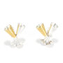 Champagne Flute Earrings , Sterling Silver + 18 Ct Gold, thumbnail 1 of 2