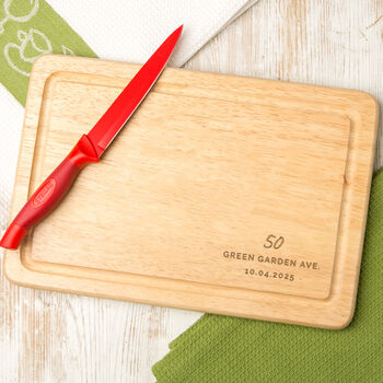Personalised Chopping Board Housewarming Gift, 3 of 6