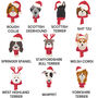 Personalised Dog Breed Christmas Stocking In Red, thumbnail 9 of 11