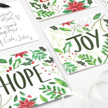 Hope Foliage Christmas Card, 4 of 7