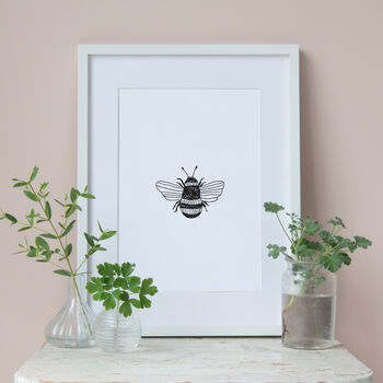 Hand Drawn Bumblebee Print, 2 of 4
