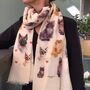 Cats Scarf In Personalised Gift Box, thumbnail 4 of 4