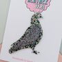Pigeon Glitter Resin Christmas Tree Decoration, thumbnail 3 of 4