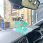 Dice Rearview Mirror Car Accessory Charm, thumbnail 1 of 5