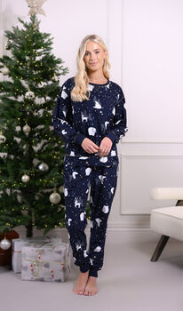 Family Christmas Pyjamas With Matching Blanket And Cushion, 6 of 10