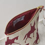 Dressage Horse Linen Wash Bag, thumbnail 2 of 3