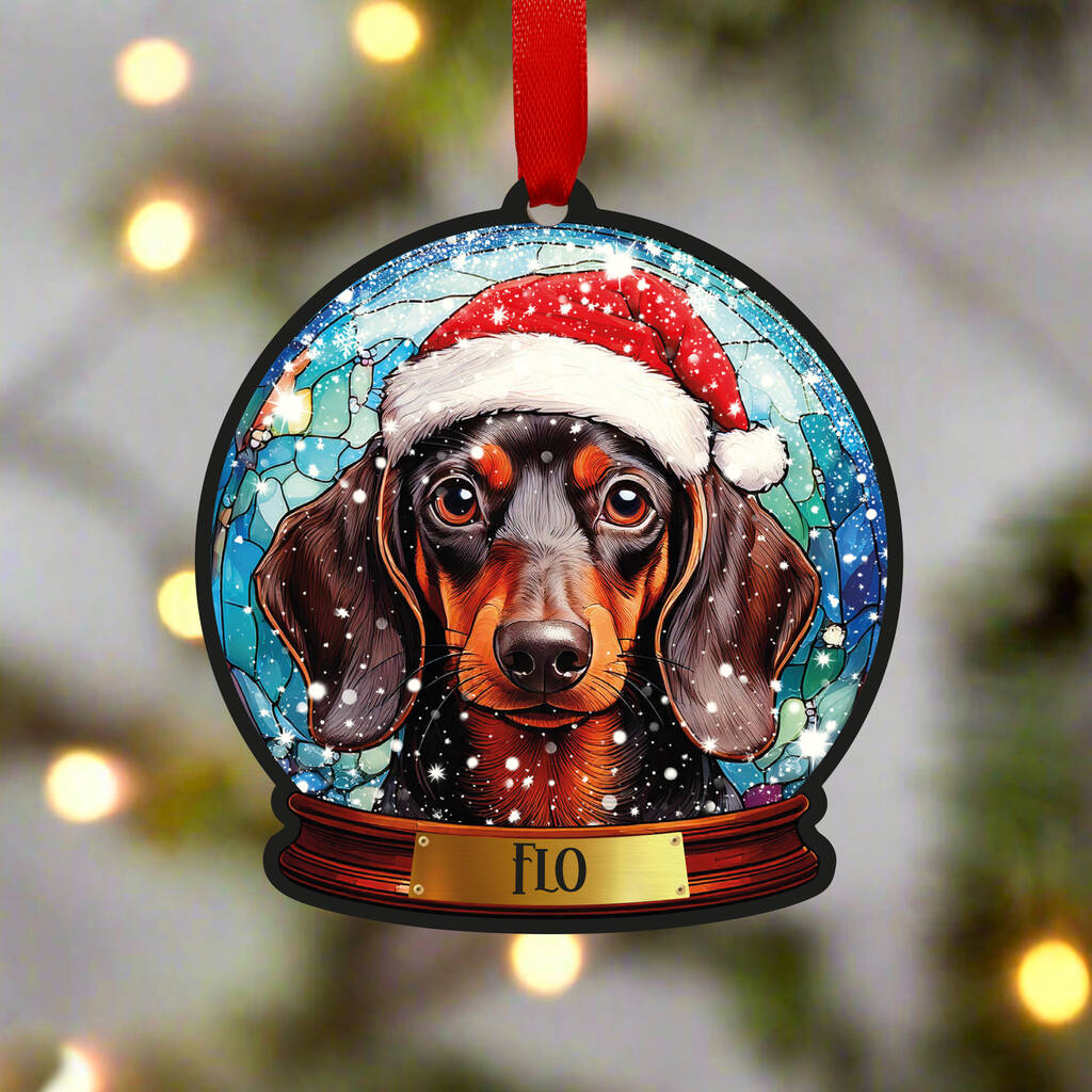 Dachshund Dog Tree Decoration, 1 of 6