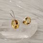 Citrine Earrings: Silver Or Gold Dangle Drop, November Birthstone, thumbnail 3 of 10