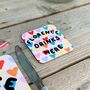 Bright Hearts Personalised Coaster, thumbnail 1 of 5