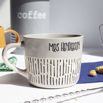 Teacher Gift Personalised Stoneware Mug, 11 of 12