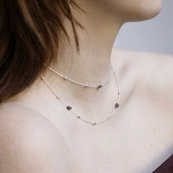 Sterling Silver Labradorite Necklace/Bracelet, 2 of 4